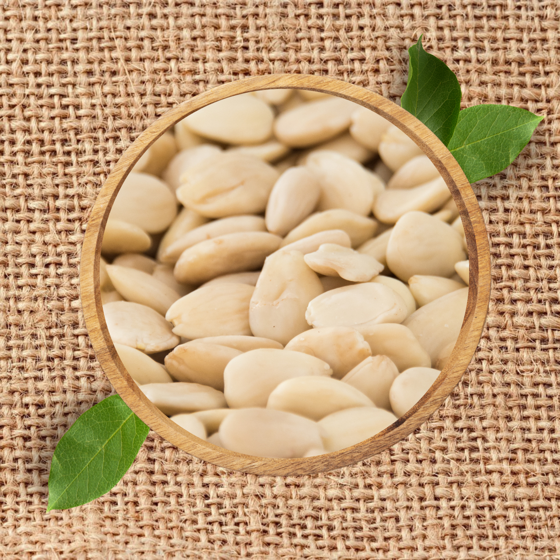 33 White Almonds – Whole – Bild 1
